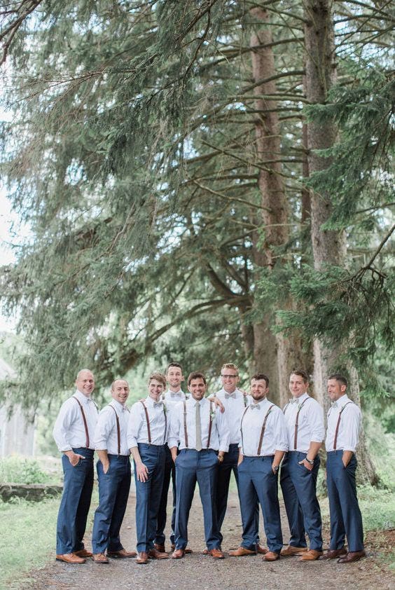 Dusty Mauve Bow tie & Suspenders, Leather Braces, Quartz Bowtie, Pocket Square, Ring Bearer Outfit, Boho Rustic Wedding