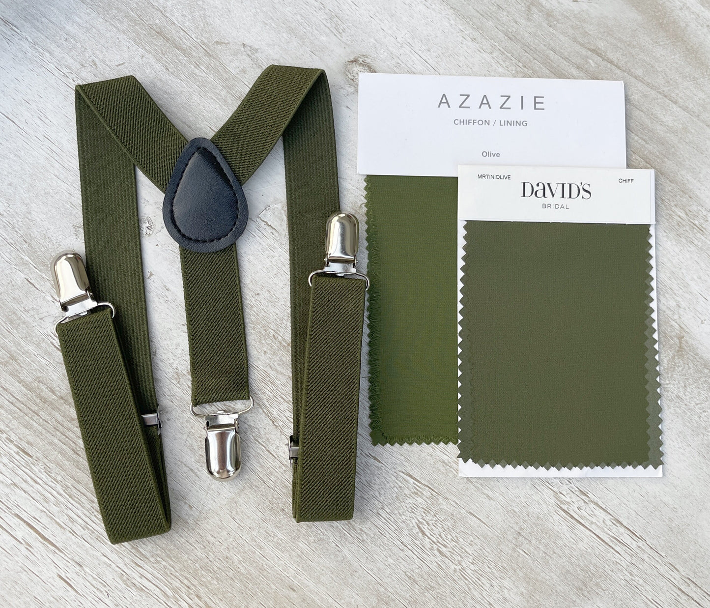 Olive Suspenders | Groomsmen Gift | Green Ring Bearer Braces | Boho Rustic Wedding | Formal Wedding Party | Ring Bearer Outfit