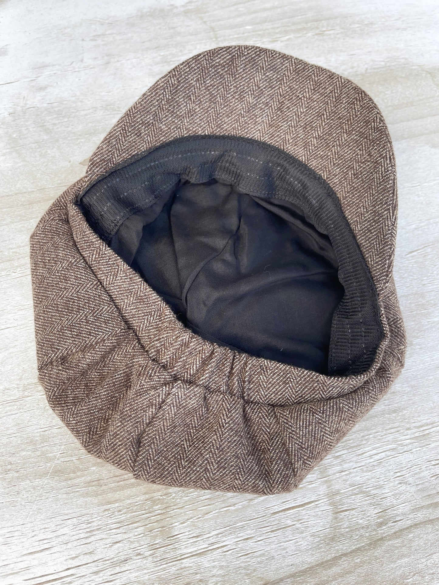 Tweed Newsboy Cap | Boys & Men's Flat Applejack Hat | Plaid Bow Tie | Groomsmen Skinny Leather Brown Suspenders | Wedding Ring Bearer Outfit