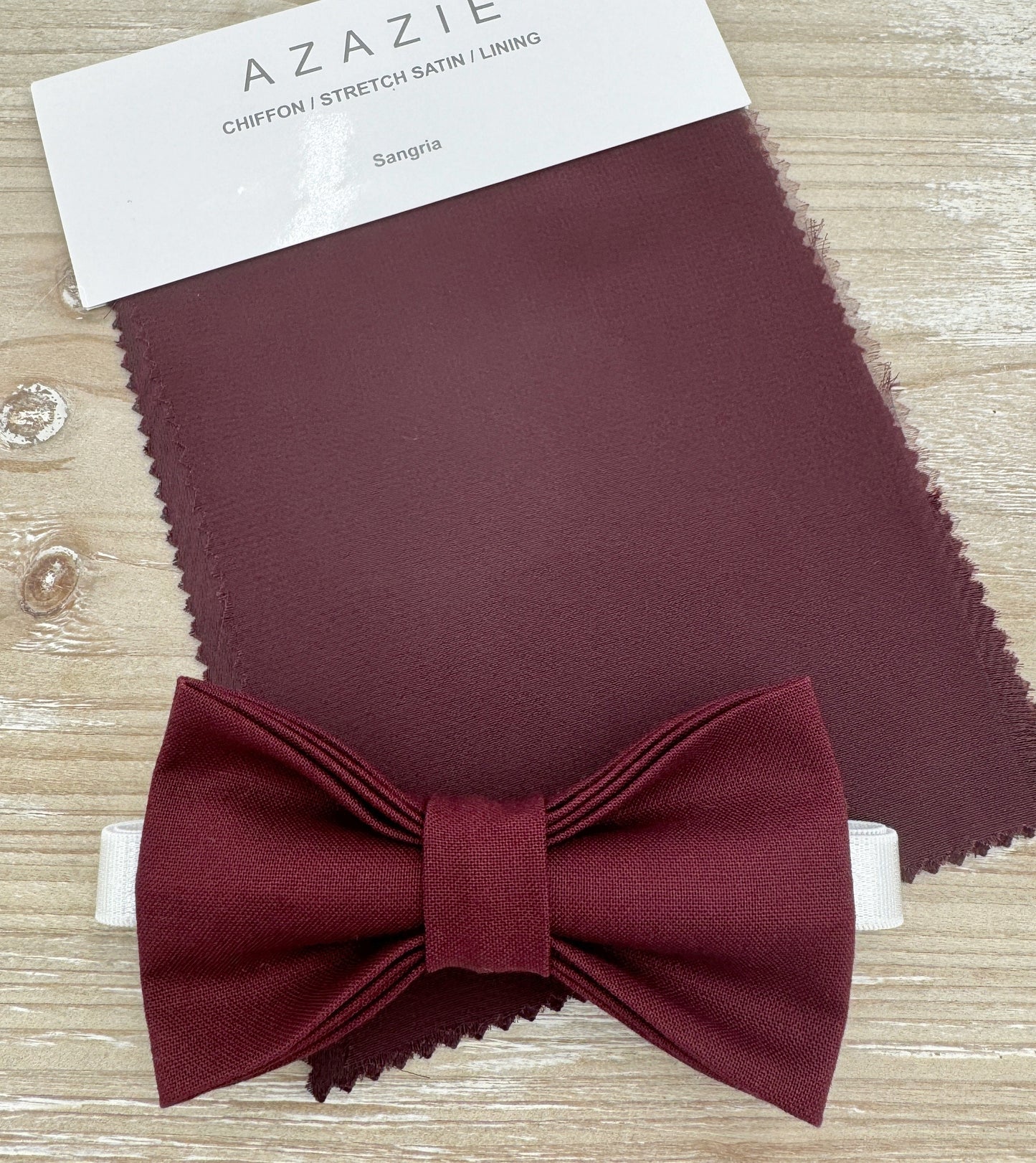 Men's Red Rosewood Wine Burgundy Sangria Bow Tie Set for Wedding Party Gift or Groomsmen Ring Bearer Outfit