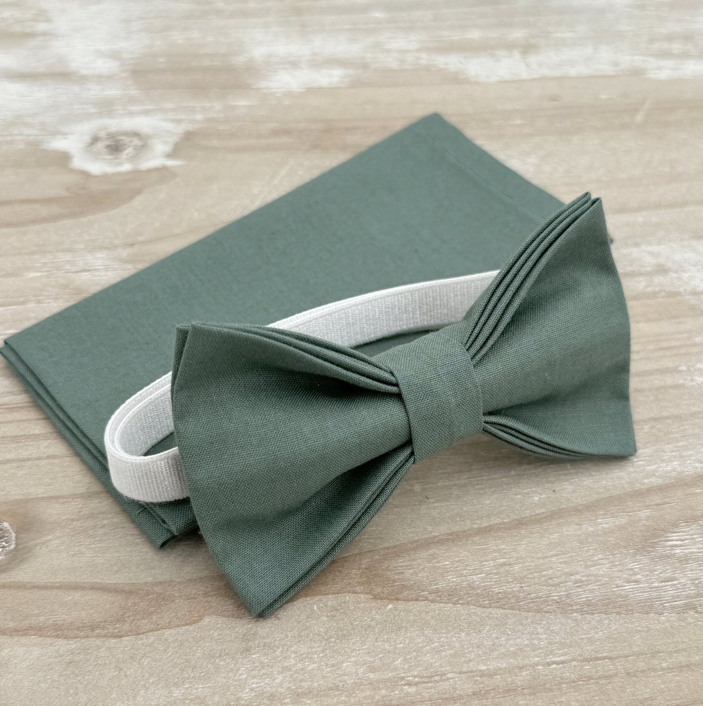 Eucalyptus Bow tie & Suspenders | Taupe Braces | Pocket Square | Ring Bearer Outfit | Boho Wedding | Rustic Wedding Outfit | Groomsman Gift