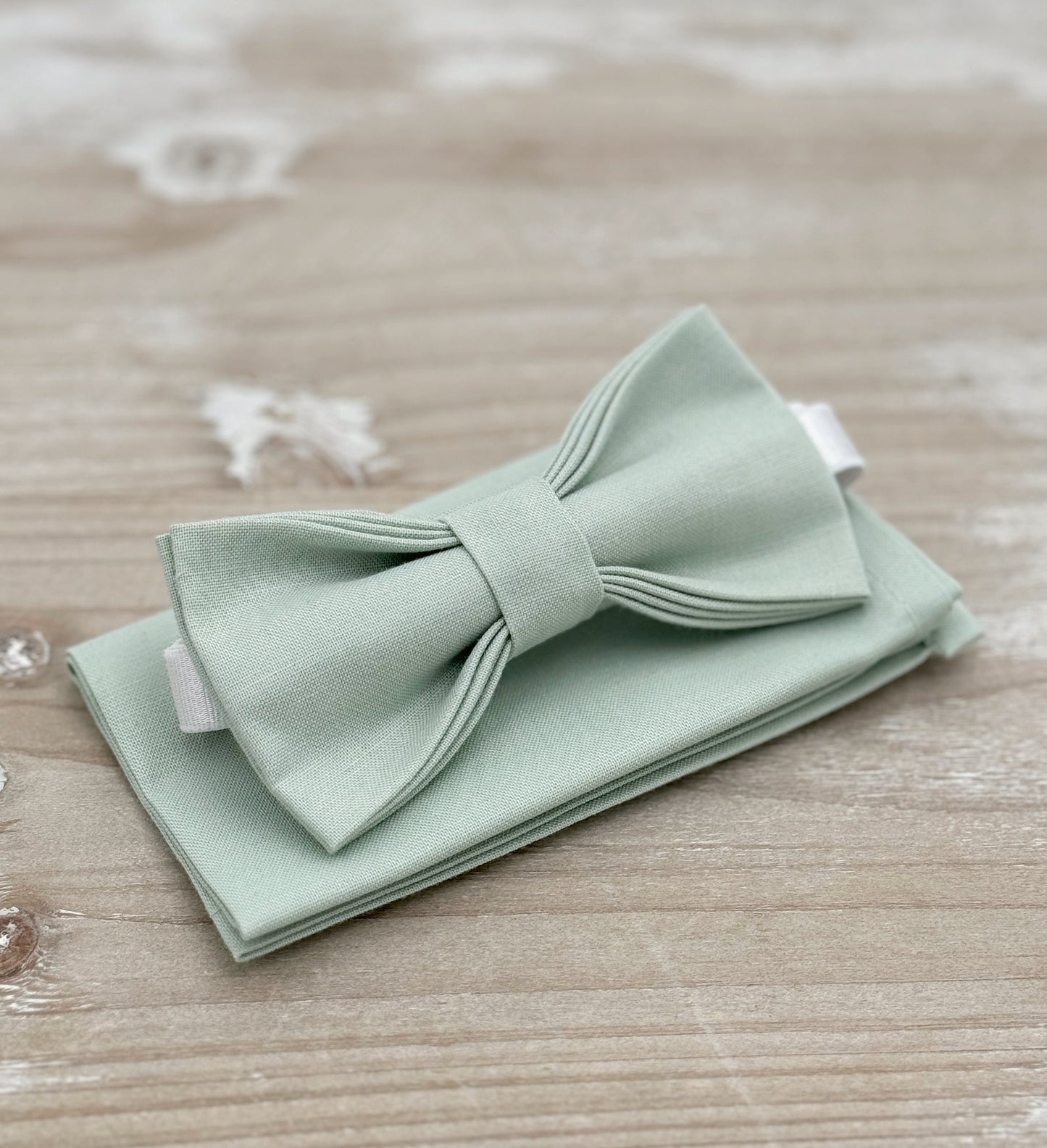 Dusty Sage Bow tie & Suspenders | Gray Braces | Pocket Square | Ring Bearer Outfit | Boho Wedding Set