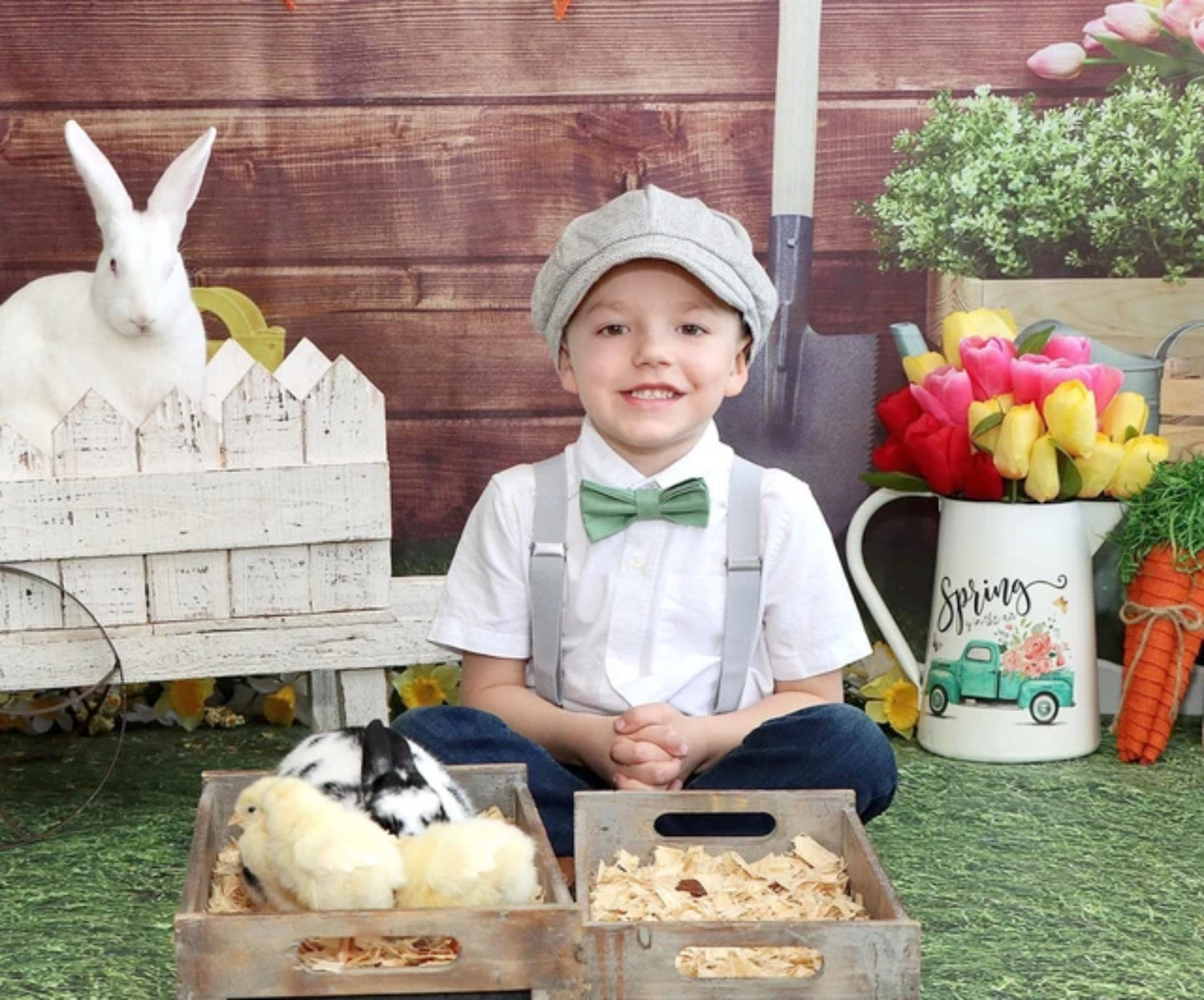 Wool Newsboy Cap – Vintage Baker Boy Hat for Men and Boys, Flat Beret Style – Ring Bearer Outfit, Groomsman Gift, Newborn Photo Prop