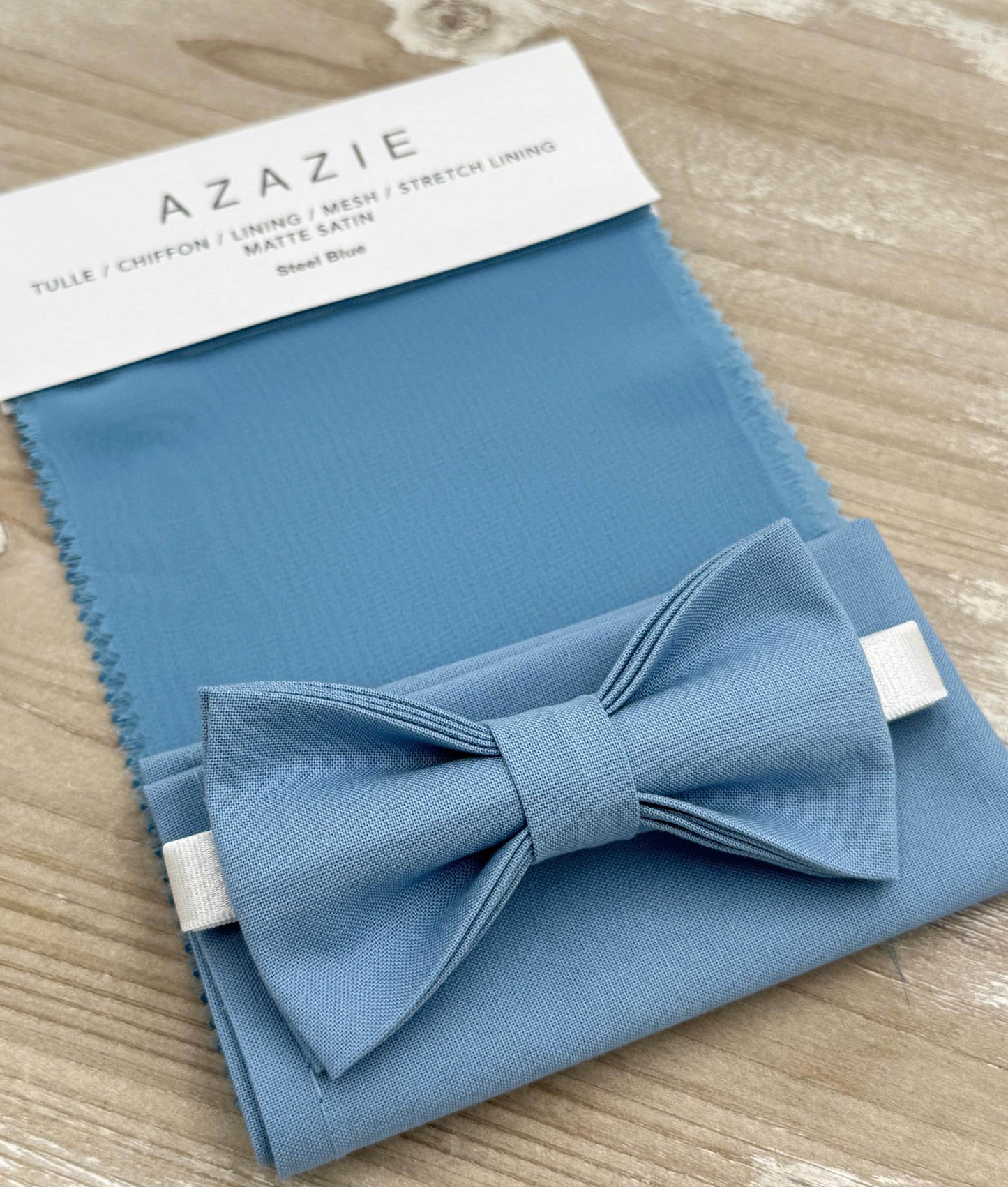 Steel Blue Bow tie & Dusty Blue Suspenders | Pocket Square | Ring Bearer Outfit | Boho Rustic Wedding