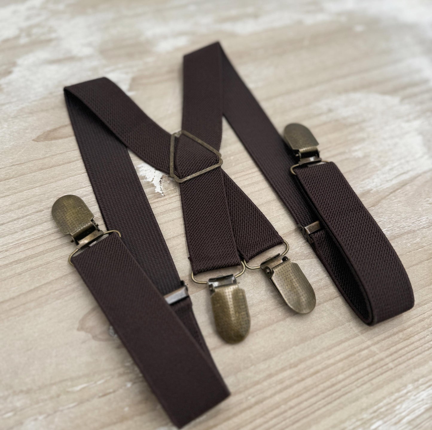 Brown Suspenders, X - Back Braces, Groomsmen Gift, Boho Rustic Wedding , Formal Wedding Party, Ring Bearer Outfit