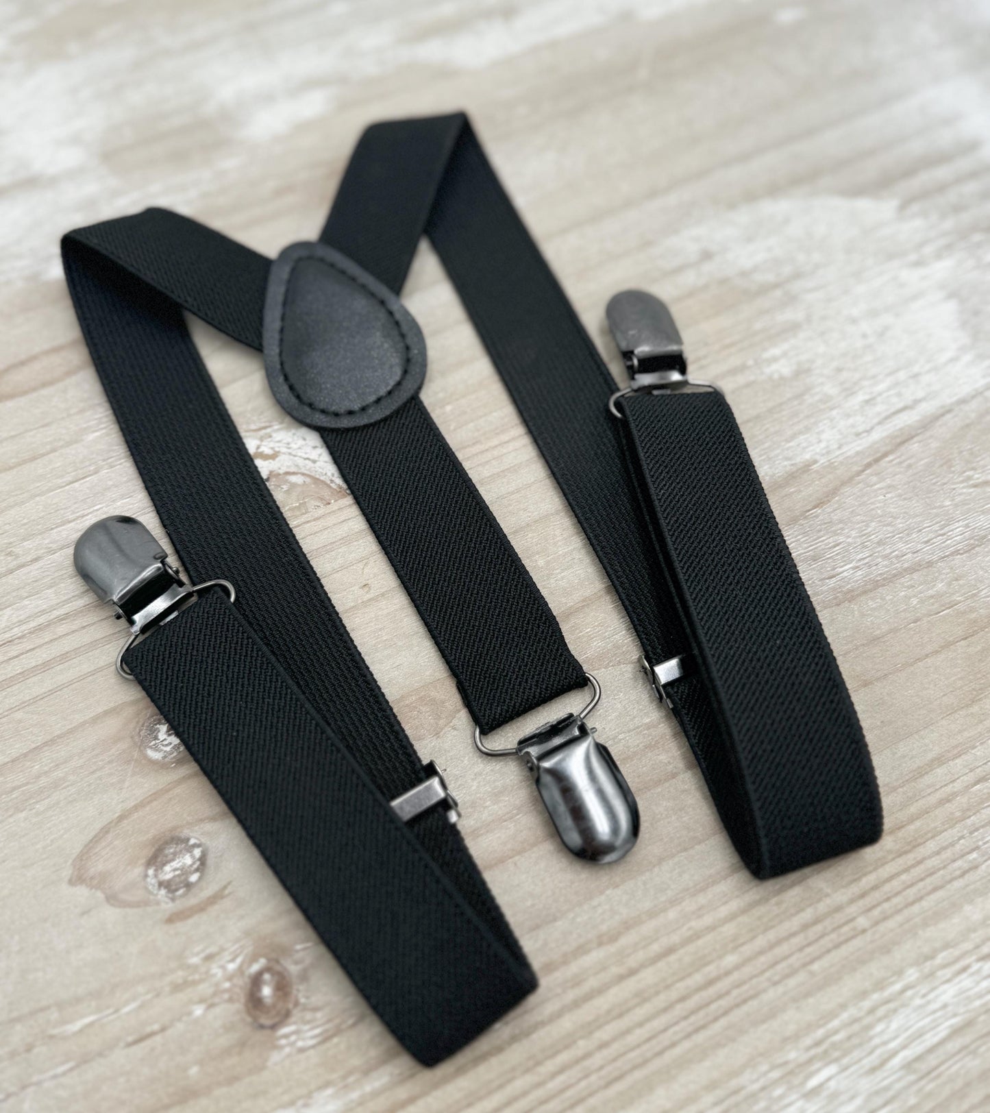 Black Bow tie & Suspenders | Groomsman Bowtie | Page Boy outfit | Pocket Square | Ring Bearer Outfit | Boho Rustic Wedding