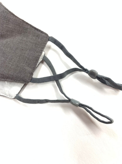 Gray Cotton Kids Face Mask - Reusable | Washable | and Perfect for School - Babies Face Mask