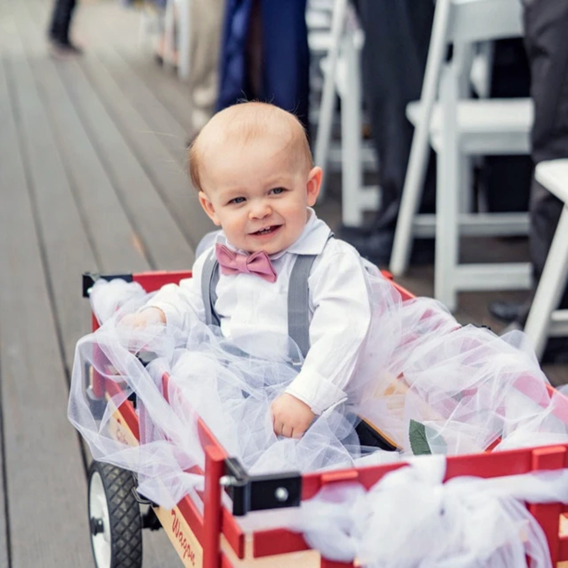 Dusty Rose Bow tie & Suspenders | Gray Braces | Pocket Square | Ring Bearer Outfit | Rustic Boho Wedding | Groomsman Gift