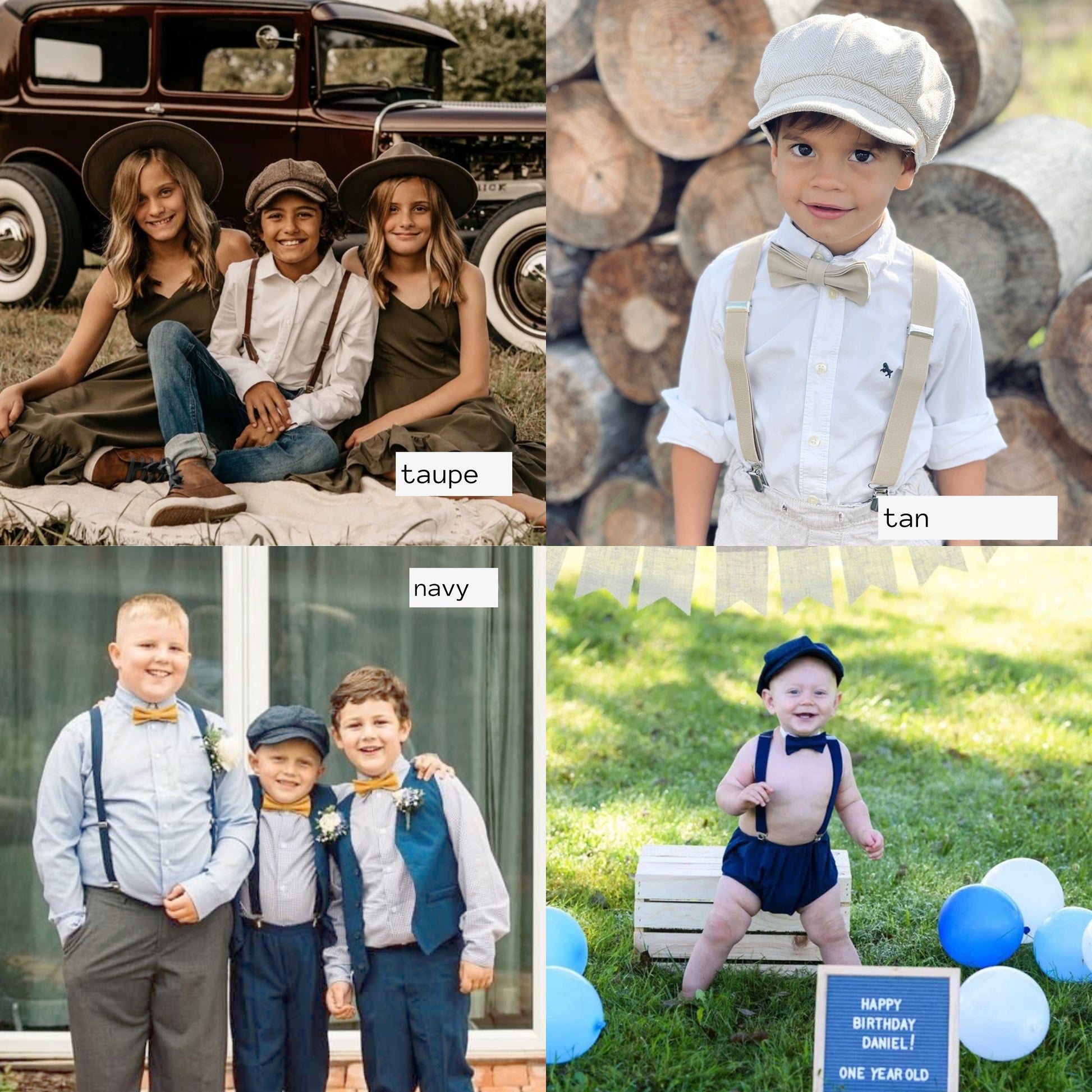 Newsboy hat , Taupe Applejack cap ,Brown Wool Flat cap , Swag Kids Outfit , Baby Boy Hat, Ring bearer Wedding Hat , Birthday Photo Costume