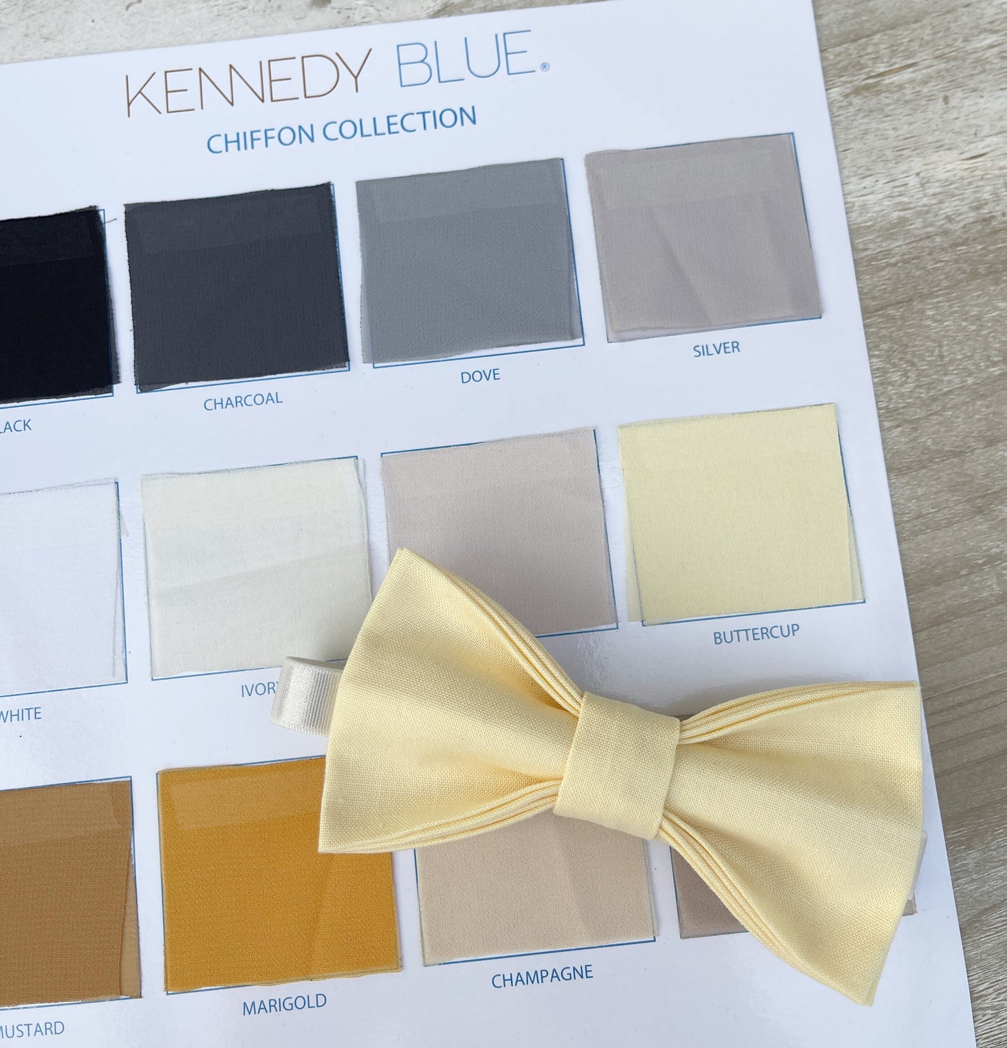 Buttercup Bow Tie & Suspenders – All Sizes for Boys and Men, Leather Braces, Yellow Bow, Pocket Square, Ring Bearer, Rustic Wedding Set