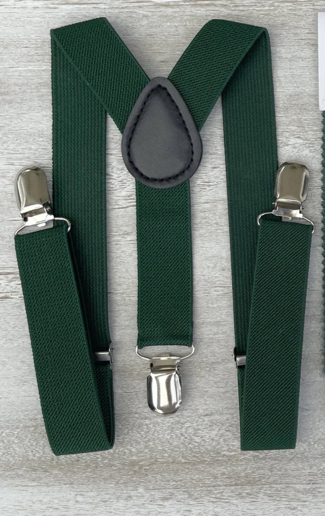 Dark Green Suspenders | Groomsmen Gift | Juniper Ring Bearer Braces | Boho Rustic Wedding | Formal Wedding Party | Ring Bearer Outfit