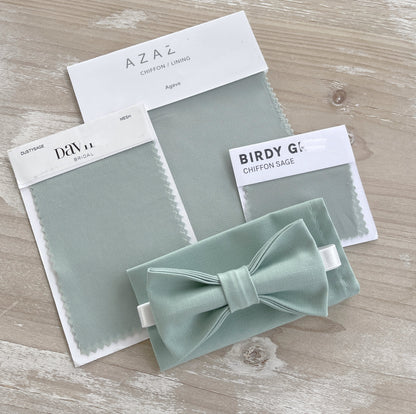 Dusty Sage Bow Tie & Champagne Suspenders – Ring Bearer Outfit, All Sizes Baby to Adult, Groomsman Gift, Pocket Square, Boho Wedding Set