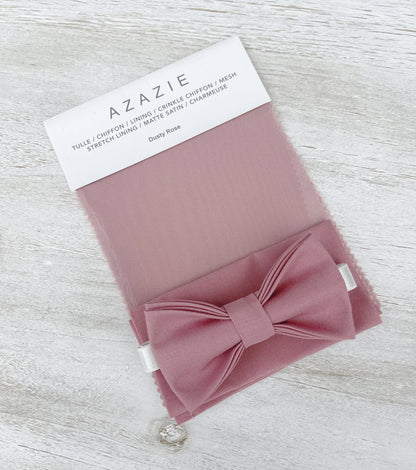 Dusty Rose Bow Tie and Suspenders Set – All Sizes for Men and Boys, Pocket Square, Ring Bearer Outfit, Groomsman Gift, Boho Barn Wedding
