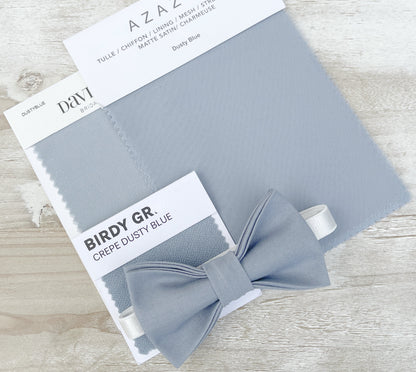 Dusty Blue Bow tie & Suspenders | Dusty Gray Braces | Pocket Square | Ring Bearer Outfit | Boho Rustic Wedding