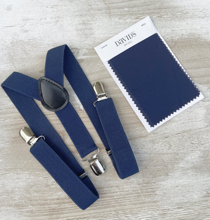 Chianti Bow tie & Suspenders | Navy Blue Braces | Mulberry Bow | Pocket Square | Ring Bearer Outfit | Boho Rustic Wedding