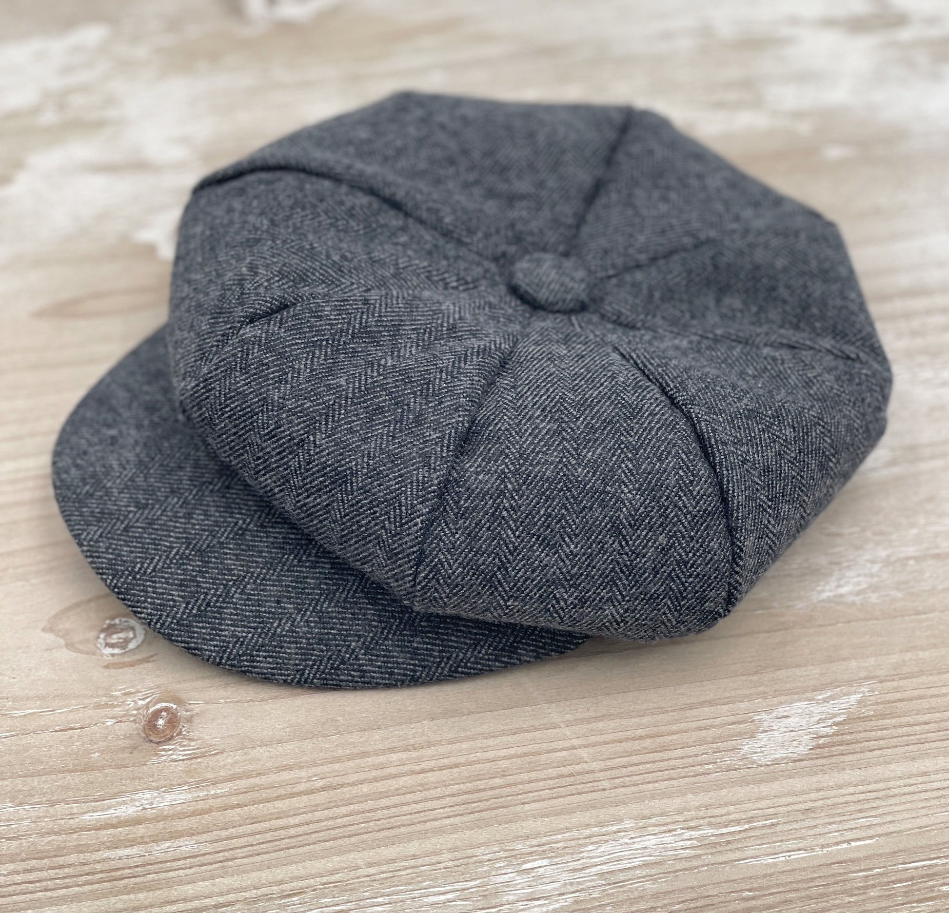 Tweed Newsboy Cap | Gray Applejack Hat | Suspenders | Charcoal Bow Tie | Ring Bearer Outfit | Cake Smash Outfit | Page Boy Cap | Wedding Set