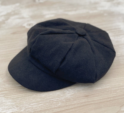 Tweed Newsboy Cap | Black Suspenders | Bow Tie | Ring Bearer Outfit | Cake Smash Outfit | Page Boy Cap | Fall Winter Wedding Set