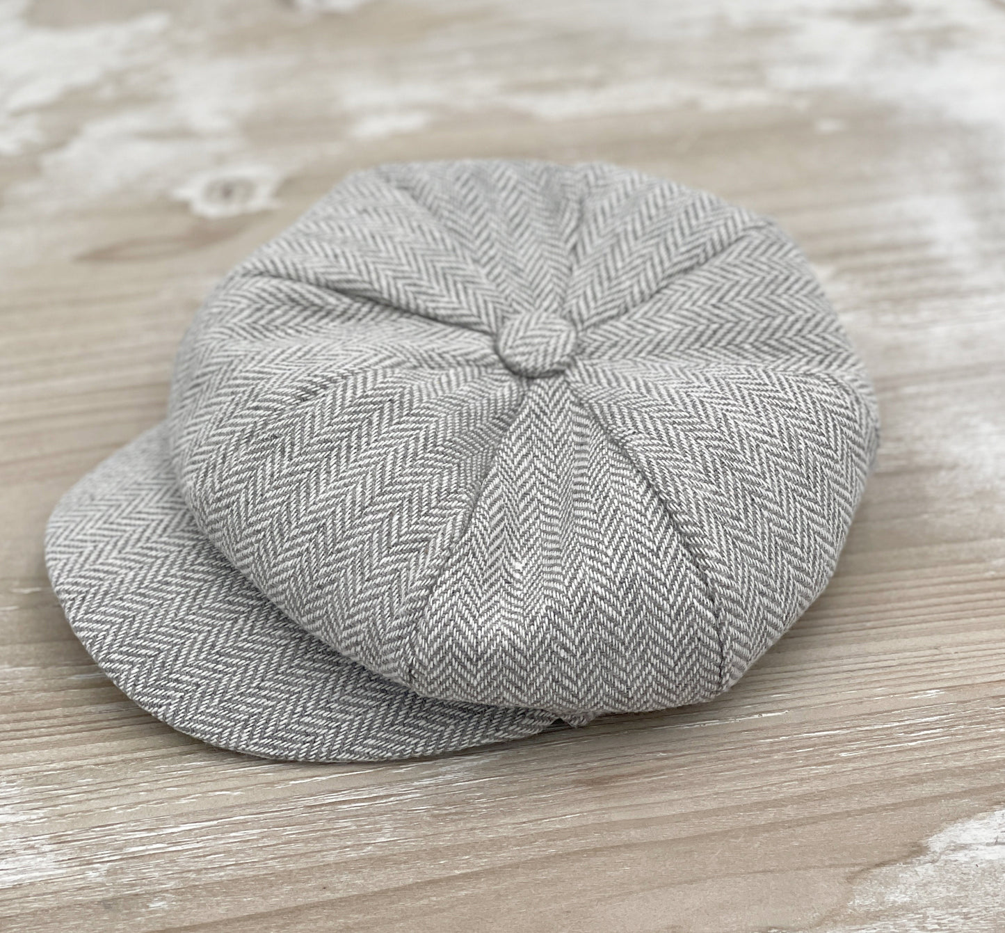 Gray Newsboy Cap | Tweed Applejack Ivy Flat Hat | Gray Linen Bow Tie | Suspenders - Boys Ring Bearer Outfit | Men's Wedding Set