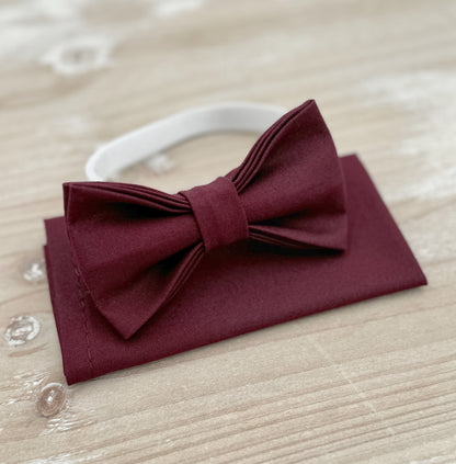 Sangria Bow Tie & Suspenders, Wine Braces, Groomsman Gift, Ring Bearer Outfit, Rustic Boho Wedding, All Sizes Men and Boys