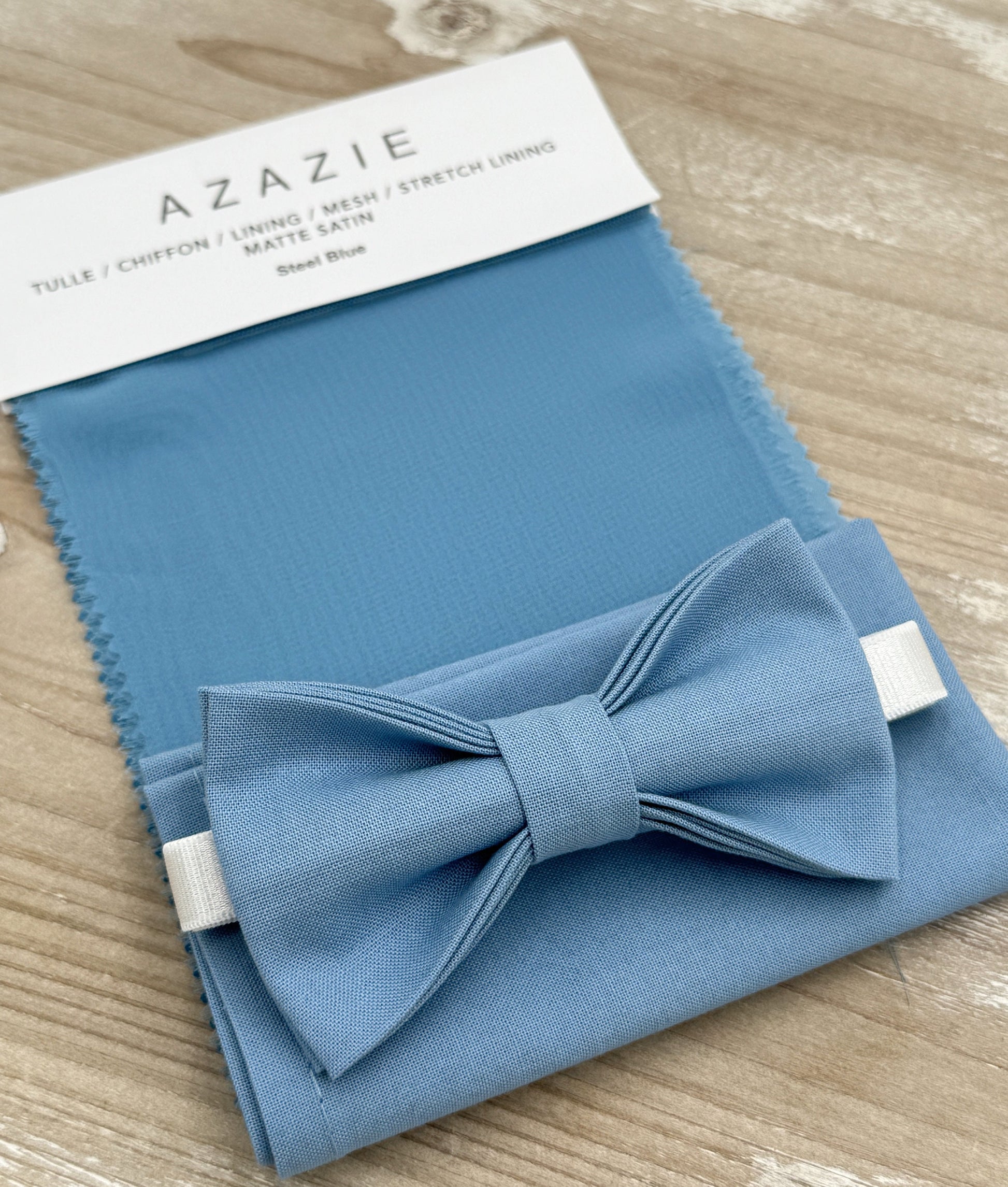 Steel Blue Bow Tie & Suspenders , Light Brown Leather braces , Men's pocket square , Boy's Ring Bearer gift , Groomsmen Wedding outfit