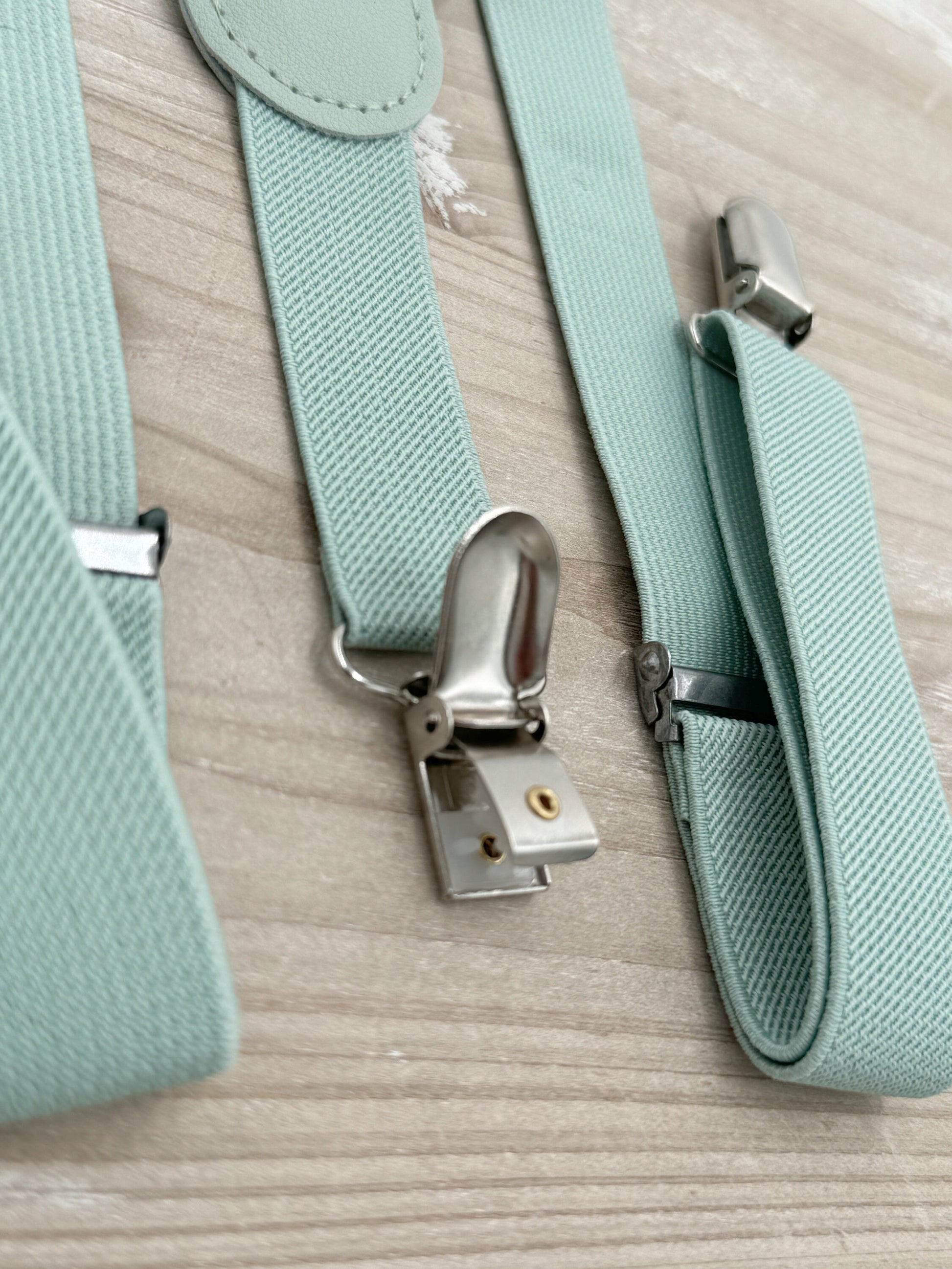 Dusty Sage Bow Tie & Suspenders – Ring Bearer Outfit, All Sizes Baby to Adult, Groomsman Gift, Pocket Square, Boho Wedding Set