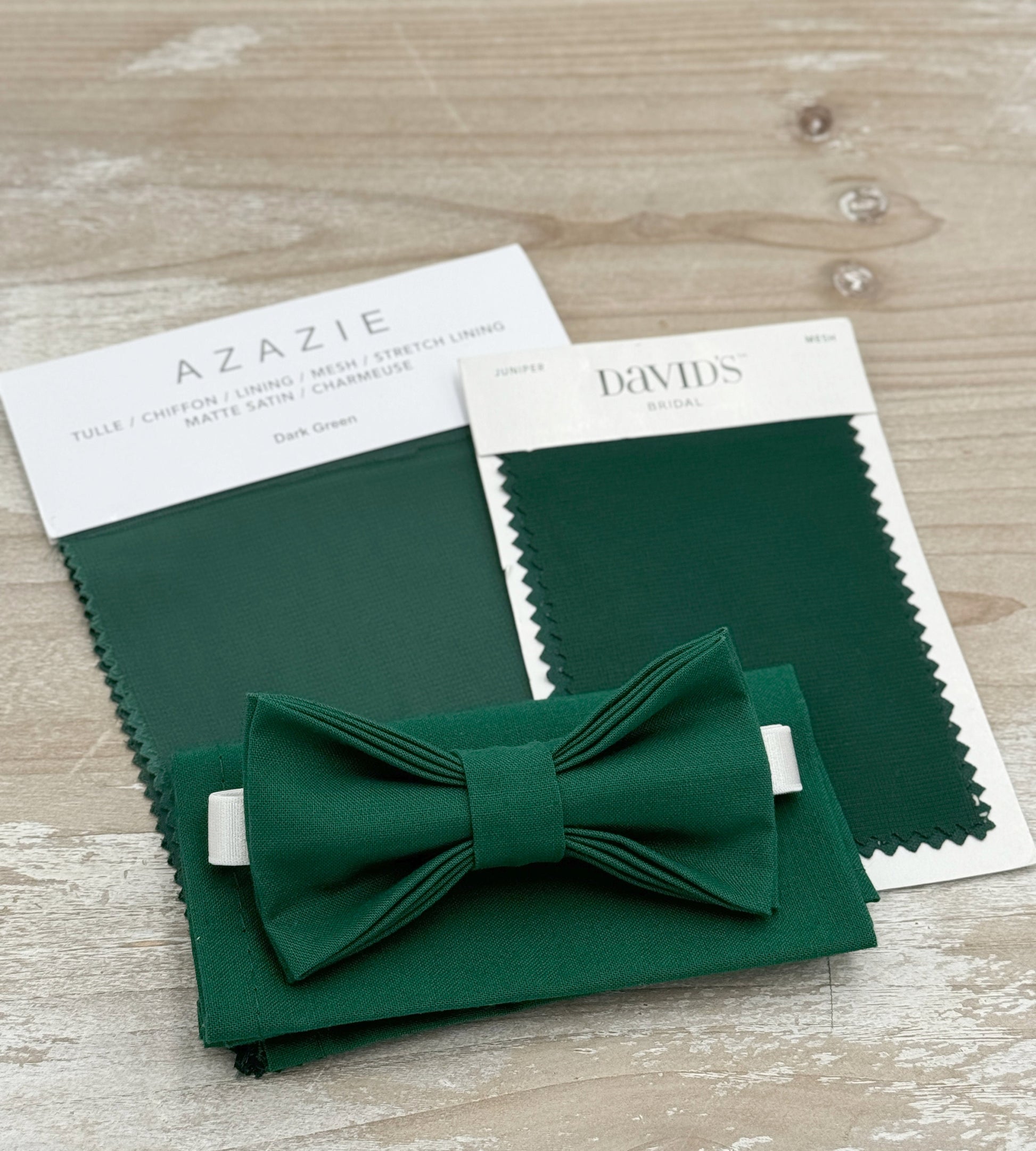 Juniper Bow tie & Suspenders | Light Brown Leather Braces | Emerald Green Bow | Pocket Square | Ring Bearer Outfit | Boho Rustic Wedding
