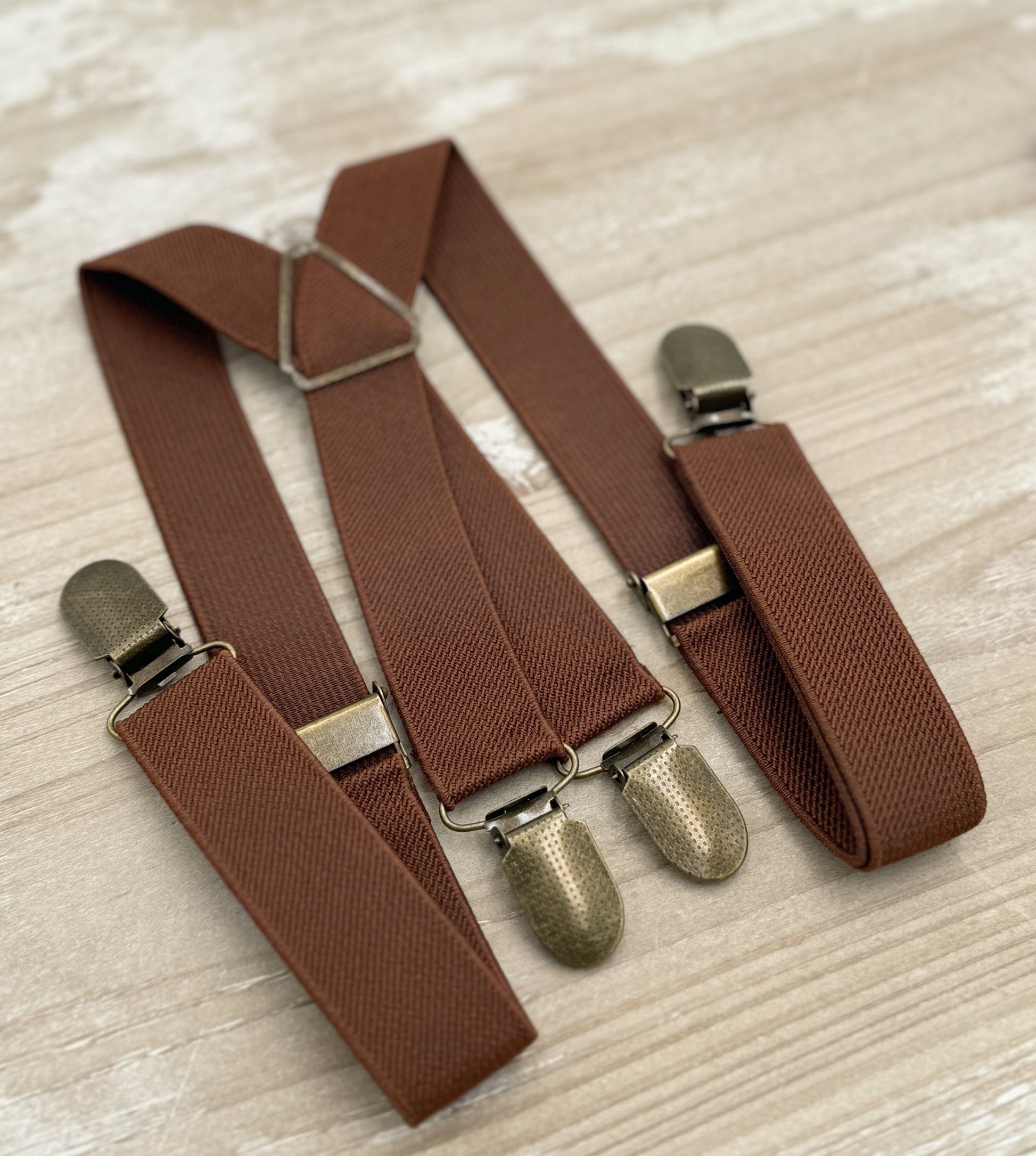 Moss Bow tie & Suspenders | Brown X - Back Braces | Eucalypt Bowtie | Pocket Square | Ring Bearer Outfit | Boho Rustic Wedding