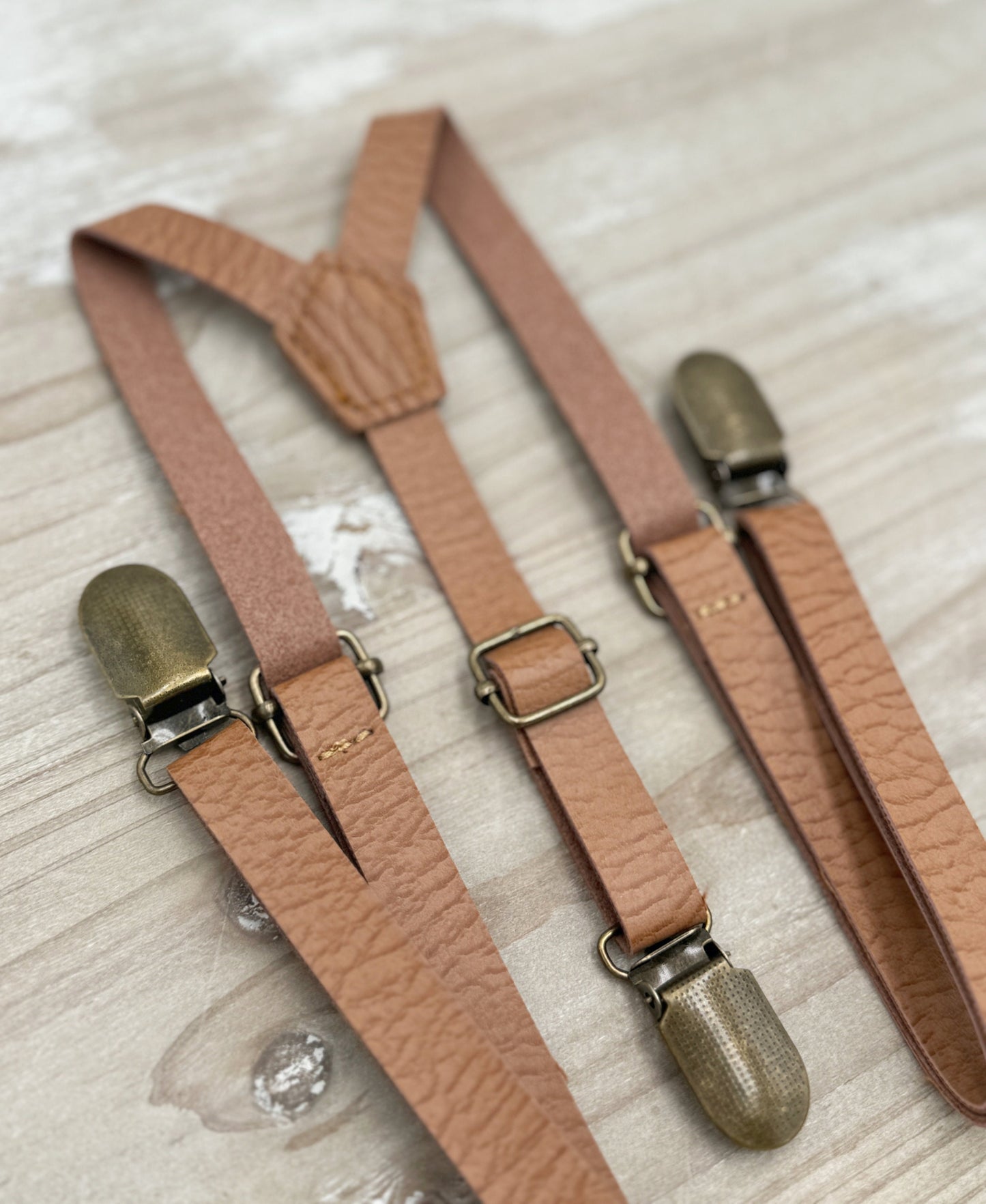 Dusty Blue Bow Tie & Suspenders – All Sizes for Boys and Men, Skinny Leather Braces, Pocket Square, Ring Bearer, Boho Rustic Wedding