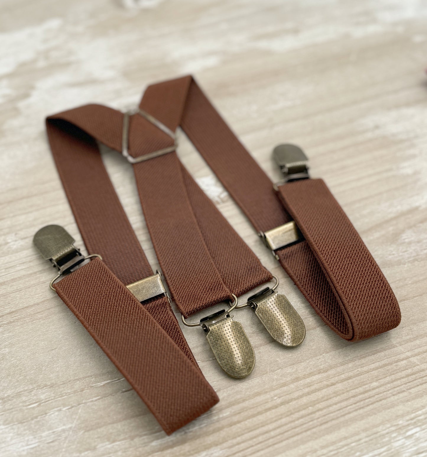 Olive Bow tie & Suspenders | Brown X - Back Braces | Pocket Square | Ring Bearer Outfit | Boho Rustic Wedding