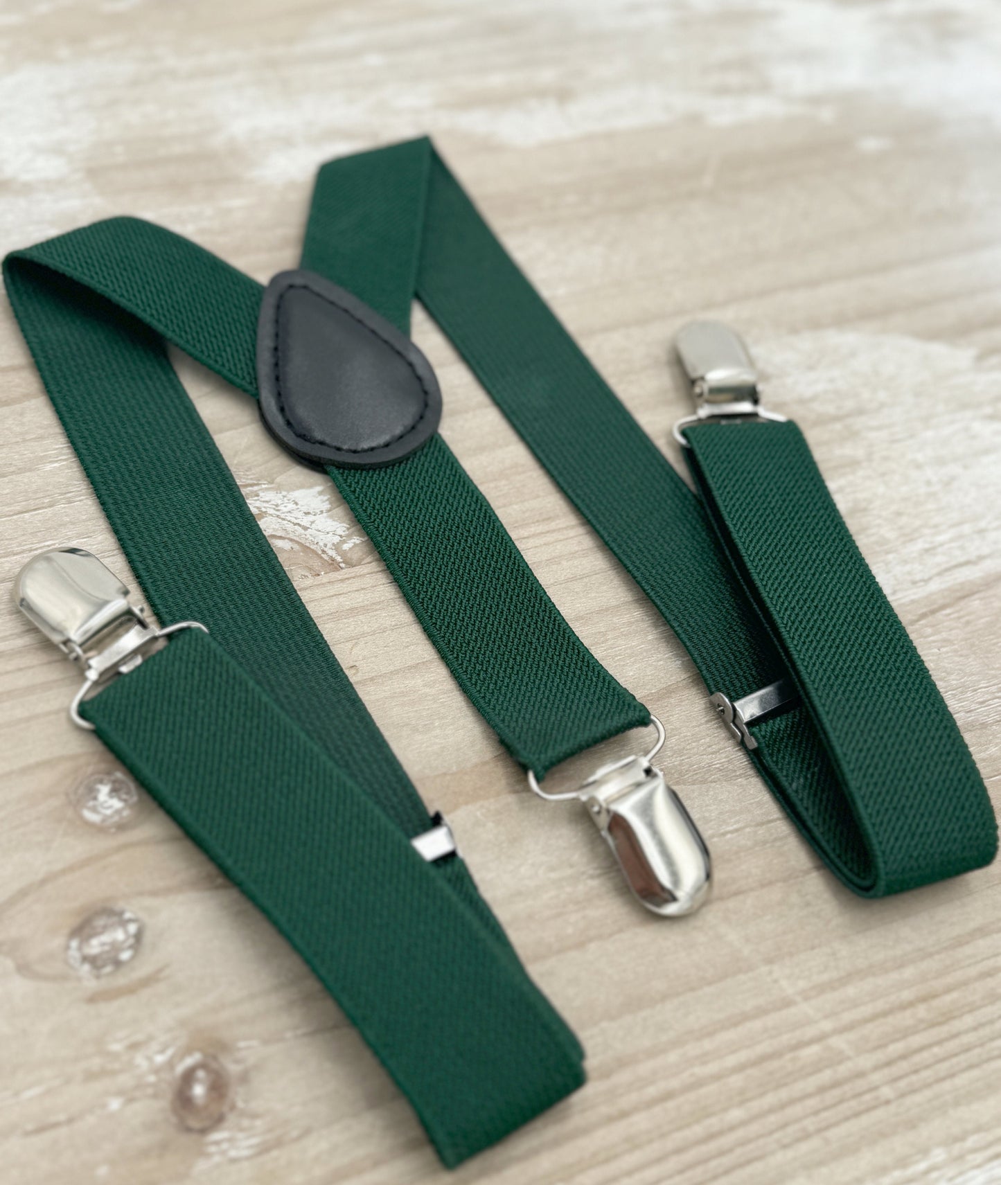 Juniper Bow tie & Suspenders, Dark Green Braces, Emerald Bow, Pocket Square, Ring Bearer Outfit, Boho Rustic Wedding