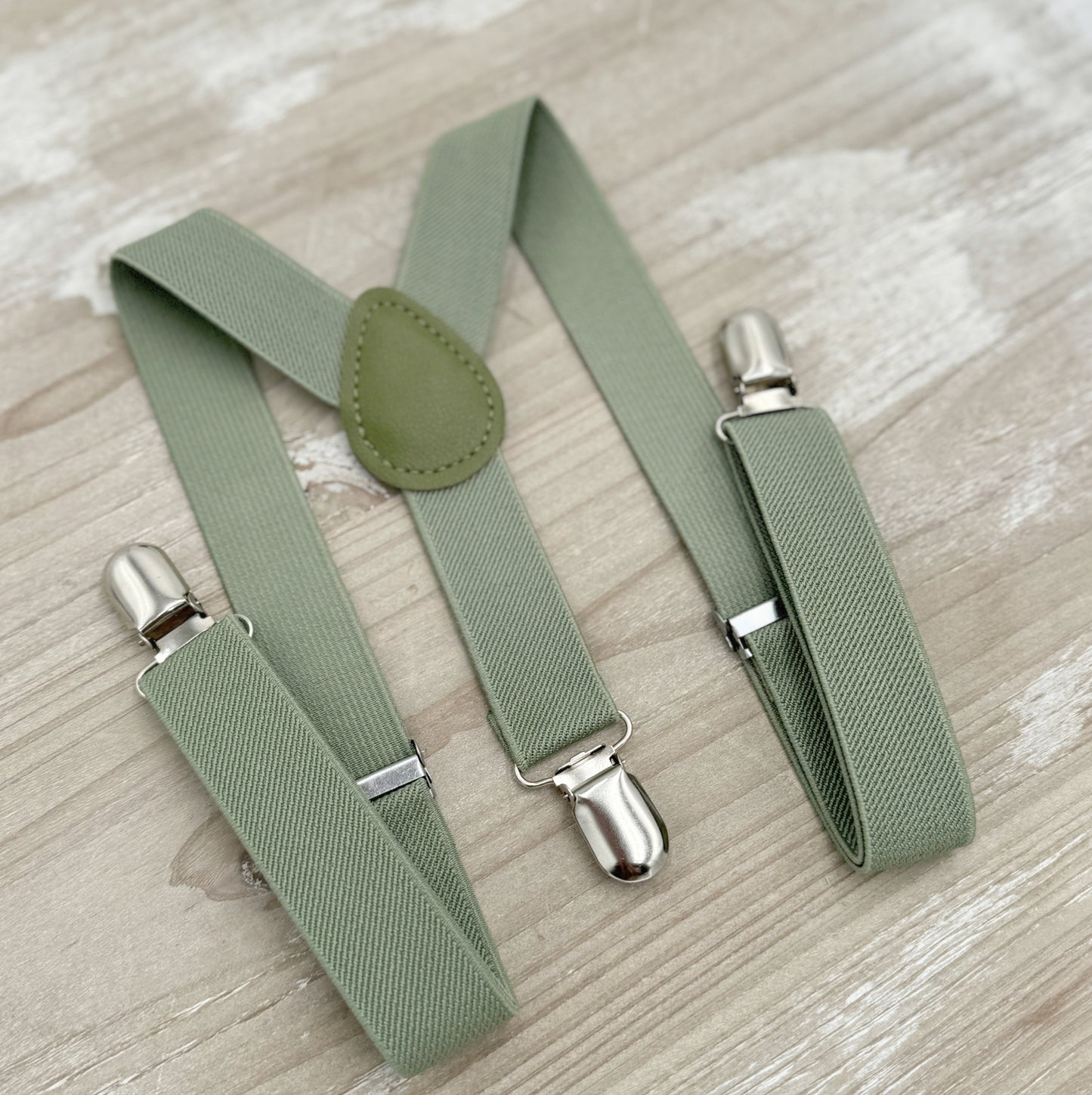 Moss Suspenders, Groomsmen Gift, Green Ring Bearer Braces, Boho Rustic Wedding, Formal Wedding Party, Ring Bearer Outfit