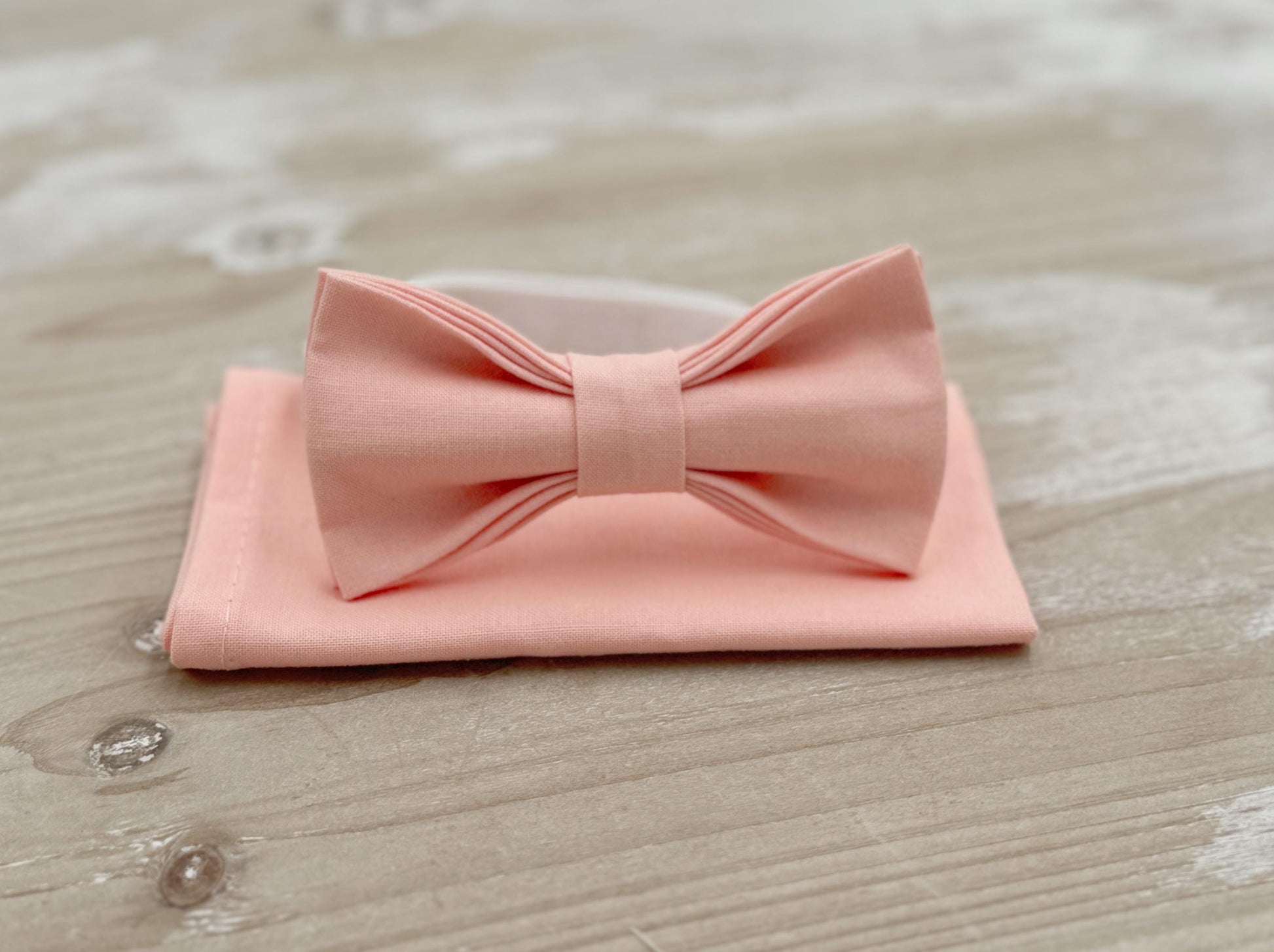 Bellini Bow Tie and Suspenders – All Sizes for Men and Boys, Light Gray Braces, Pocket Square, Boho Rustic Wedding, Ring Bearer Set