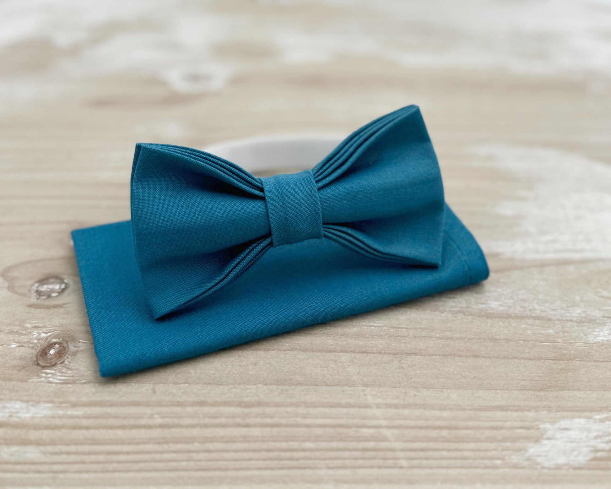 Teal Blue Bow tie & Suspenders | Ink Braces | Pocket Square | Ring Bearer Outfit | Boho Rustic Wedding