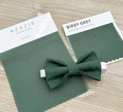 Dark Eucalyptus Bow tie & Suspenders | Champagne Braces | Pocket Square | Ring Bearer Outfit | Boho Wedding Set | Groomsman Gift