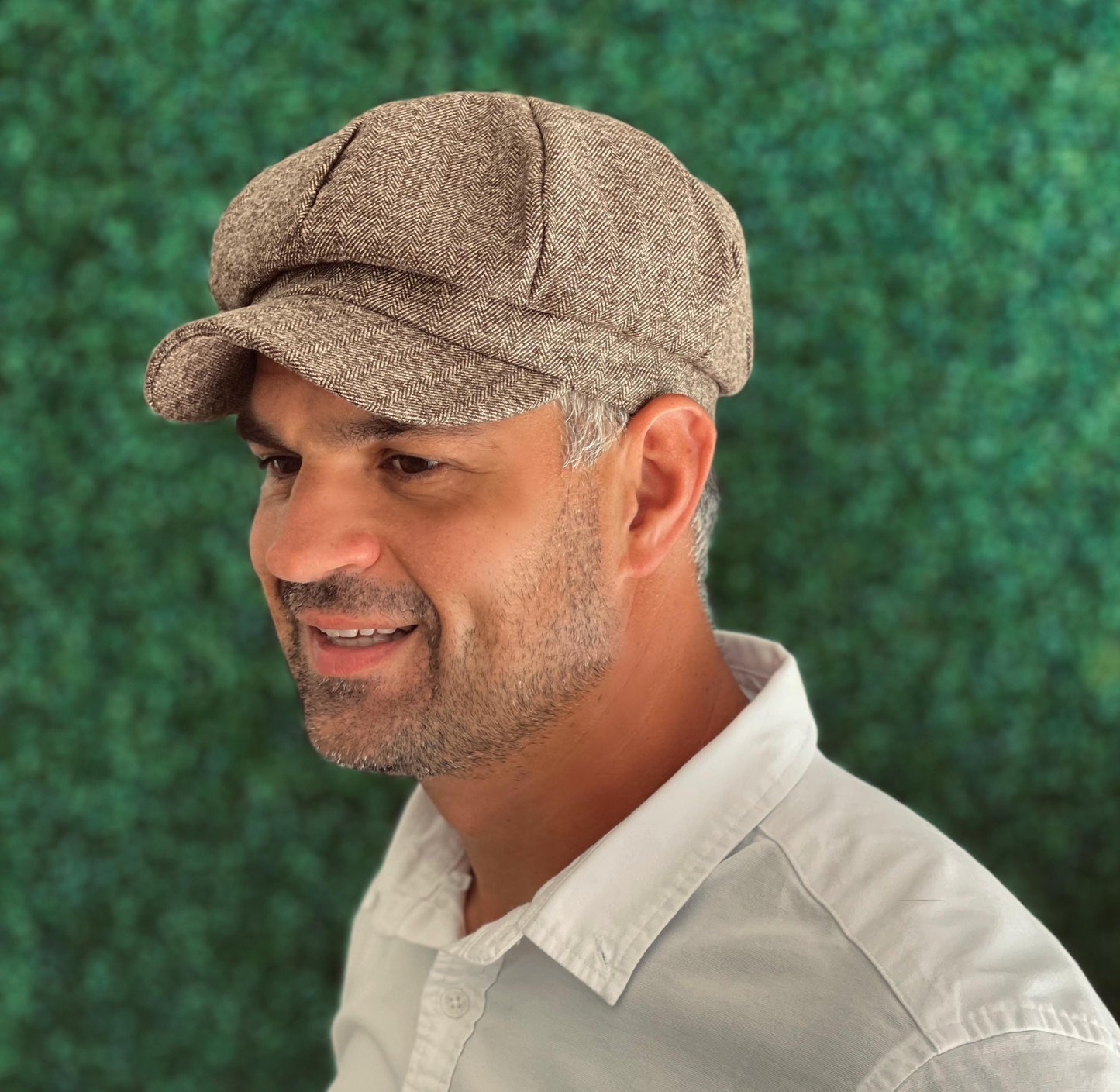 Wool Newsboy Cap – Vintage Baker Boy Hat for Men and Boys, Flat Beret Style – Ring Bearer Outfit, Groomsman Gift, Newborn Photo Prop