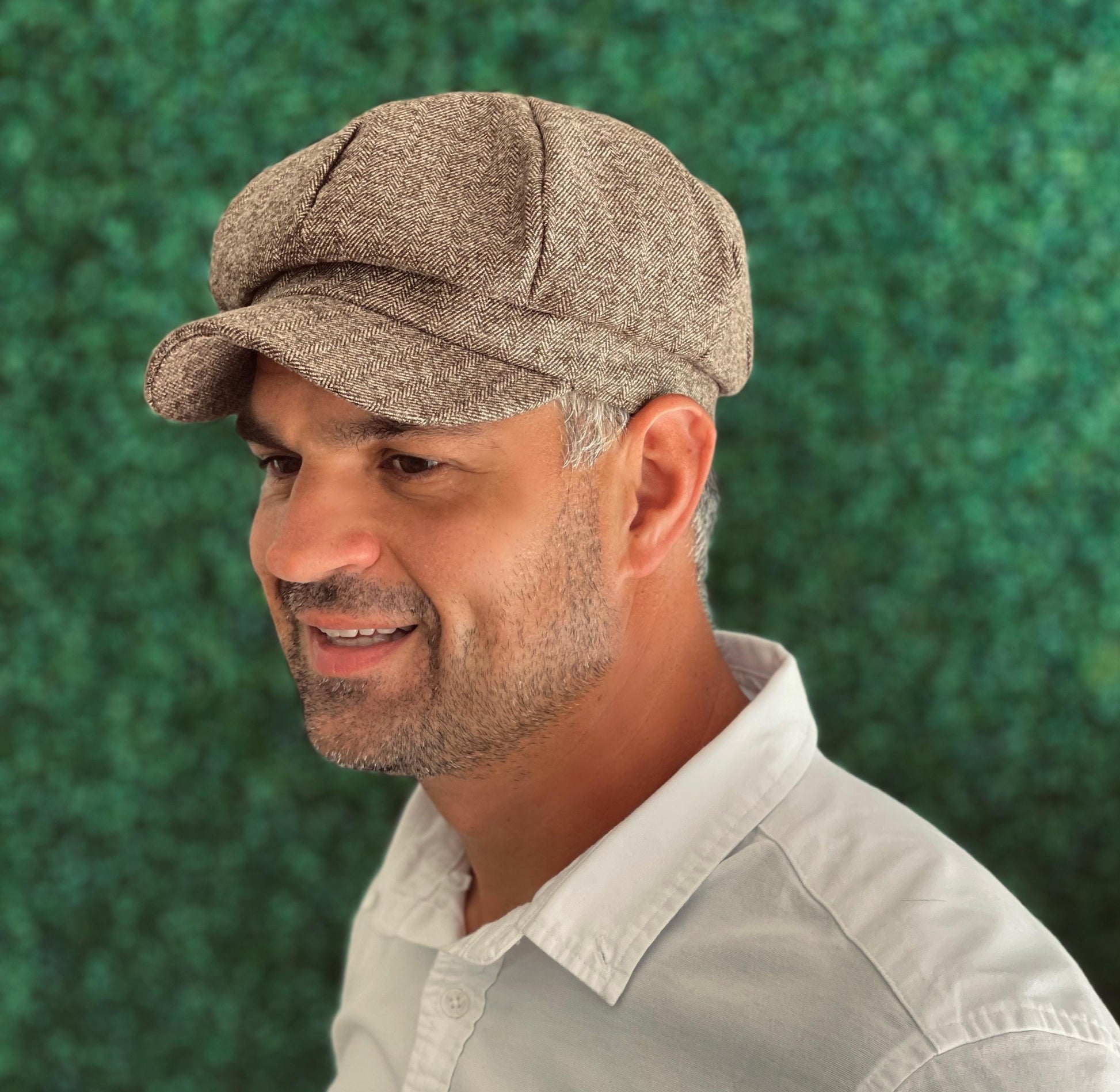 Wool Newsboy Cap – Vintage Baker Boy Hat for Men and Boys, Flat Beret Style – Ring Bearer Outfit, Groomsman Gift, Newborn Photo Prop