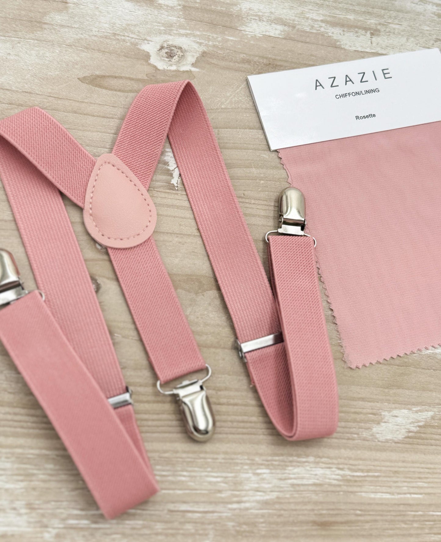 Cedar Rose Bow tie & Suspenders | Desert Coral Braces | Pocket Square | Ring Bearer Outfit | Boho Rustic Wedding