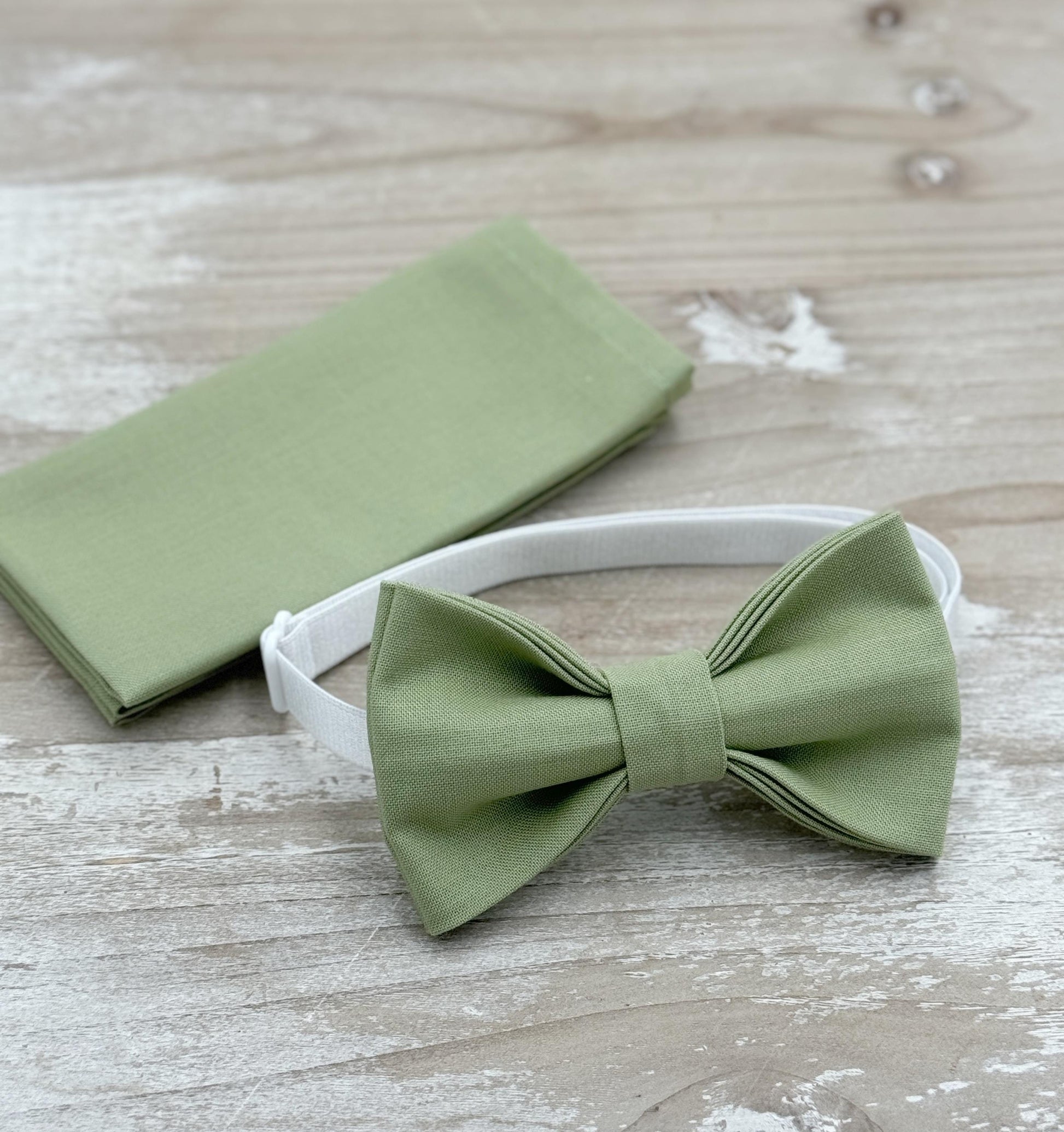 Pistachio Bow tie & Suspenders | Moss Braces | Eucalypt Suspenders | Pocket Square | Ring Bearer Outfit | Boho Rustic Wedding