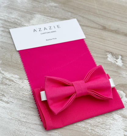 Fuchsia Bow tie & Suspenders | Champagne Tan Braces | Begonia Pink Bowtie | Pocket Square | Ring Bearer Outfit | Boho Rustic Wedding Set