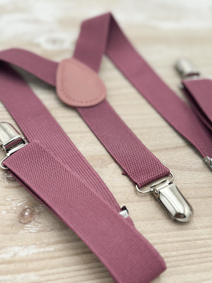 Chianti Bow tie & Suspenders | Acai Bowtie | Pocket Square | Ring Bearer Outfit | Boho Rustic Wedding
