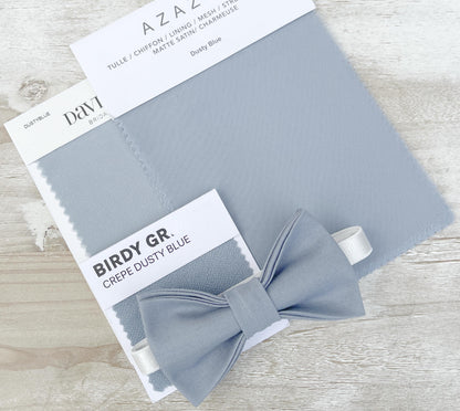 Dusty Blue Bow tie & Suspenders | Pocket Square | Ring Bearer Outfit | Boho Rustic Wedding