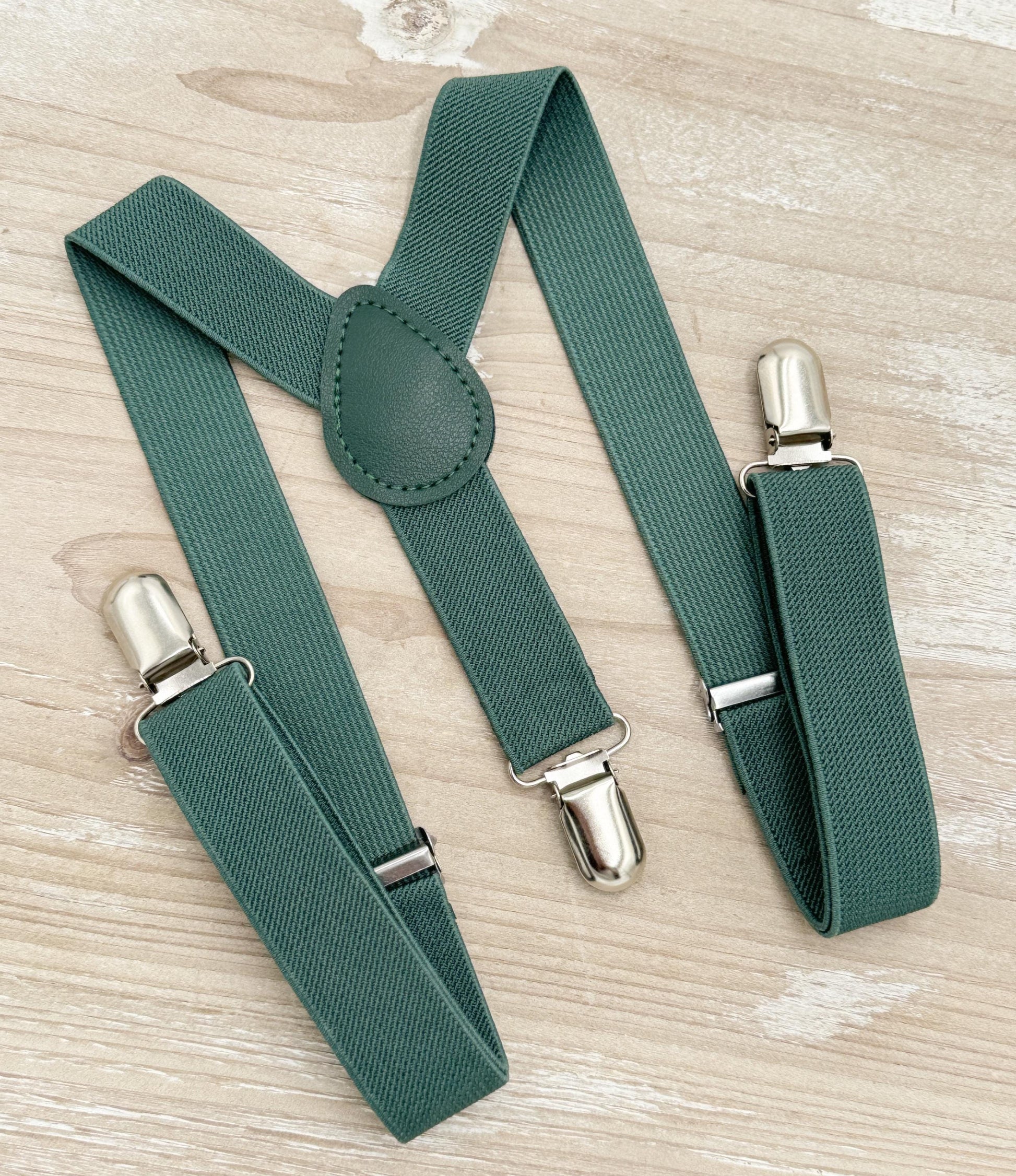 Eucalyptus Bow Tie & Suspenders – All Sizes for Men and Boys, Pocket Square, Ring Bearer, Rustic Wedding, Groomsman Gift