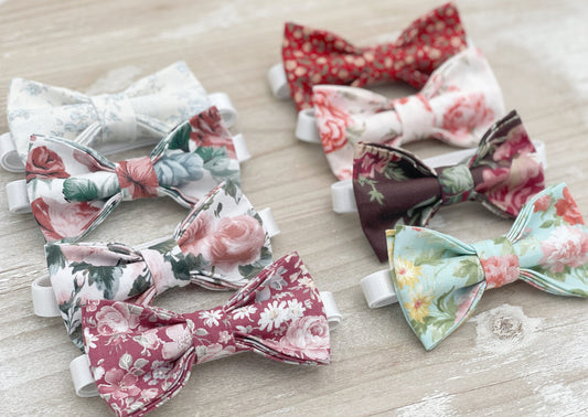 Floral Bow tie | Wedding Bowtie | Ring Bearer outfit | Boho Wedding | Groomsman Gift | Rustic Wedding Outfit