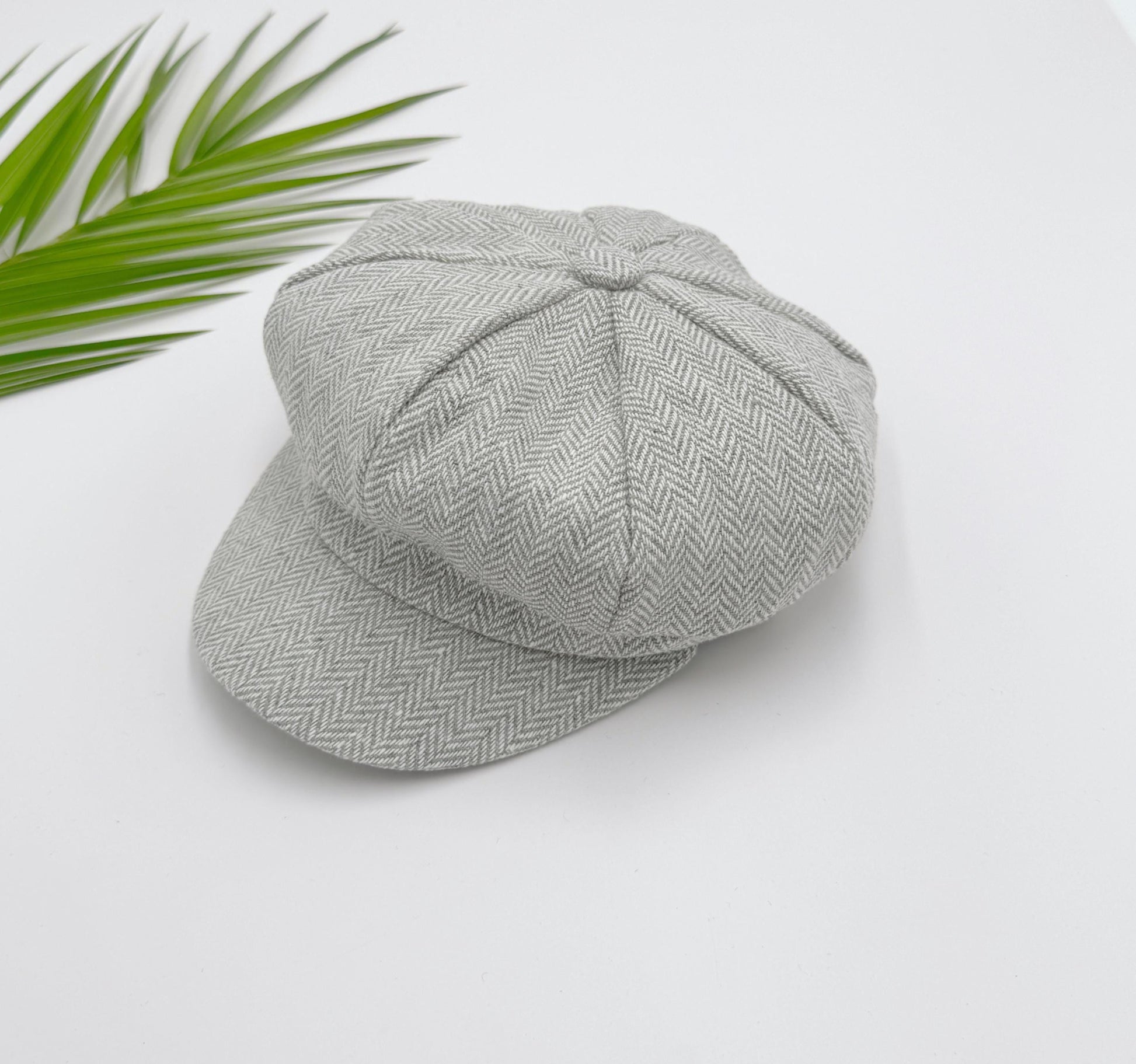 Light Gray Newsboy Cap
